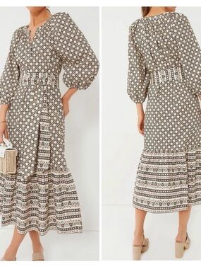 Tuckernuck Birch Cane Border Lyles Dress